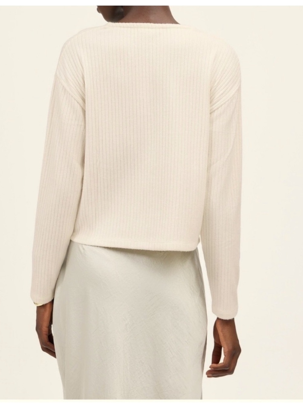 Madewell Cream Button-Up Cardigan - Picture 5 of 9